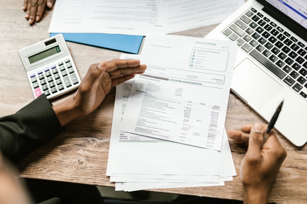 Upload interface for Indian bank statements