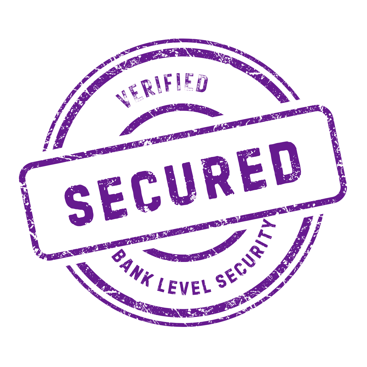 Verified Secured — Bank Level Security stamp